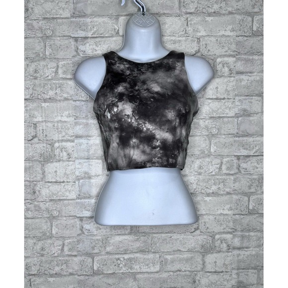 Athleta Other - ATHLETA Crop Bra Sports Bra Gray White Pullover‎ Size XS X-Small